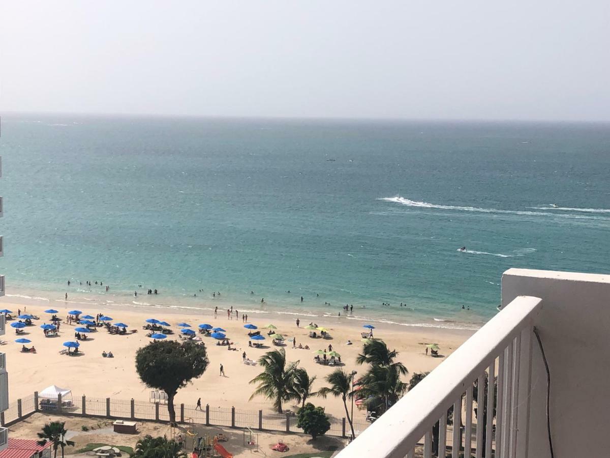Beach Front Beach View 1 Bedroom 2Bathroom Coral Beach Apt San Juan Kültér fotó